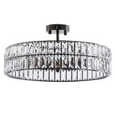 Retro Glow Perkins Crystal 6-Light Ceiling Light