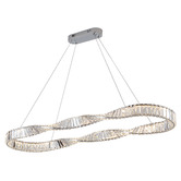 Retro Glow Gregory Iron &amp; Crystal LED Pendant Light
