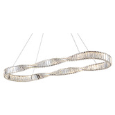 Retro Glow Gregory Iron &amp; Crystal LED Pendant Light