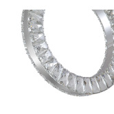 Retro Glow Jonah Iron &amp; Crystal LED 6 Light Pendant