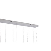 Retro Glow Jonah Iron &amp; Crystal LED 6 Light Pendant