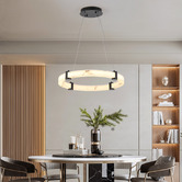 Retro Glow Iker Iron &amp; Resin LED Pendant Light