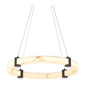 Retro Glow Iker Iron &amp; Resin LED Pendant Light