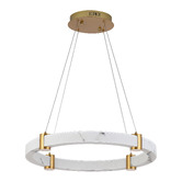 Retro Glow Iker Iron &amp; Resin LED Pendant Light
