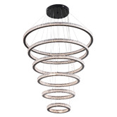 Retro Glow Zedon Iron &amp; Acrylic LED 6 Light Pendant