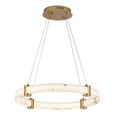 Retro Glow Iker Iron &amp; Resin LED Pendant Light
