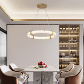 Retro Glow Iker Iron &amp; Resin LED Pendant Light