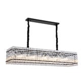 Retro Glow Maxon Iron &amp; Crystal 10 Light Pendant