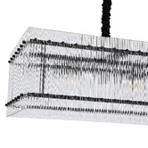 Retro Glow Maxon Iron &amp; Crystal 10 Light Pendant