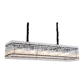 Retro Glow Maxon Iron &amp; Crystal 10 Light Pendant