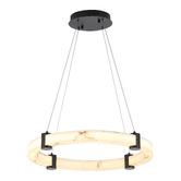 Retro Glow Iker Iron &amp; Resin LED Pendant Light
