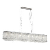 Retro Glow Acker Iron &amp; Crystal 10 Light Pendant