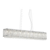 Retro Glow Acker Iron &amp; Crystal 10 Light Pendant