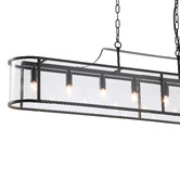 Retro Glow Vance Iron &amp; Glass 8 Light Pendant