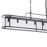 Retro Glow Vance Iron &amp; Glass 8 Light Pendant
