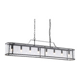 Retro Glow Vance Iron &amp; Glass 8 Light Pendant