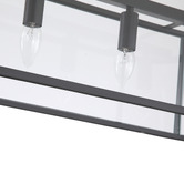 Retro Glow Vance Iron &amp; Glass 8 Light Pendant