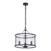 Retro Glow Vance Iron &amp; Glass 3 Light Pendant