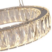 Retro Glow Wesar Iron &amp; Crystal LED 3 Light Pendant