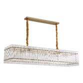 Retro Glow Maxon Iron &amp; Crystal 10 Light Pendant