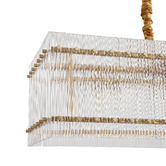 Retro Glow Maxon Iron &amp; Crystal 10 Light Pendant