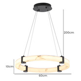 Retro Glow Roswell Abstract Aluminium LED Pendant Light