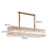 Retro Glow Maxon Iron &amp; Crystal 10 Light Pendant