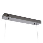 Retro Glow Kiron Iron &amp; Crystal LED 6 Light Pendant