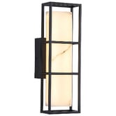 Retro Glow Robyn&nbsp;Marble-look LED Outdoor Wall Light