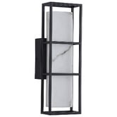 Retro Glow Robyn&nbsp;Marble-look LED Outdoor Wall Light