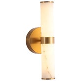 Retro Glow Margot Marble-Look LED Outdoor Wall Light