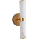 Retro Glow Margot Marble-Look LED Outdoor Wall Light