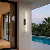 Retro Glow Harper Marble-Look LED Outdoor Wall Light