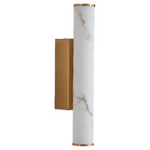 Retro Glow Harper Marble-Look LED Outdoor Wall Light