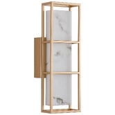Retro Glow Robyn&nbsp;Marble-look LED Outdoor Wall Light