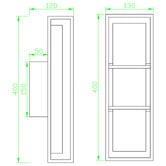 Retro Glow Robyn&nbsp;Marble-look LED Outdoor Wall Light