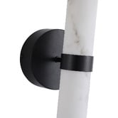 Retro Glow Margot Marble-Look LED Outdoor Wall Light