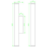 Retro Glow Harper Marble-Look LED Outdoor Wall Light