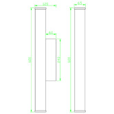 Retro Glow Harper Marble-Look LED Outdoor Wall Light