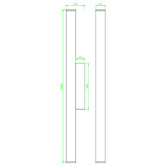 Retro Glow Harper Marble-Look LED Outdoor Wall Light
