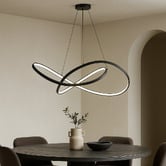 Retro Glow Cortland Abstract Aluminium LED Pendant Light
