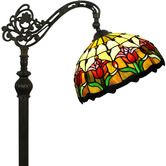 Forest Tiffany Tulip Tiffany-Style Floor Lamp