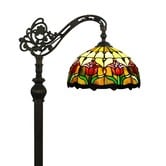 Forest Tiffany Tulip Leadlight Glass Tiffany Floor Lamp
