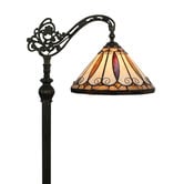Forest Tiffany Felice Stained Glass Tiffany Floor Lamp