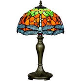 Forest Tiffany Dragonfly Leadlight Tiffany Table Lamp