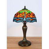 Forest Tiffany Dragonfly Leadlight Tiffany Table Lamp