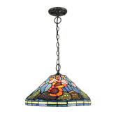 Forest Tiffany Tiffany  Sun Flower 1 Light Pendant Light