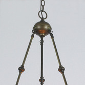 Forest Tiffany Inverted Stained Tiffany Glass Pendant Light