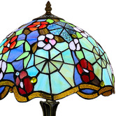 Forest Tiffany 50cm Floral Stained Tiffany Glass Table Lamp