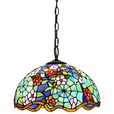 Forest Tiffany Floral Style Tiffany Stained Glass Pendant Light